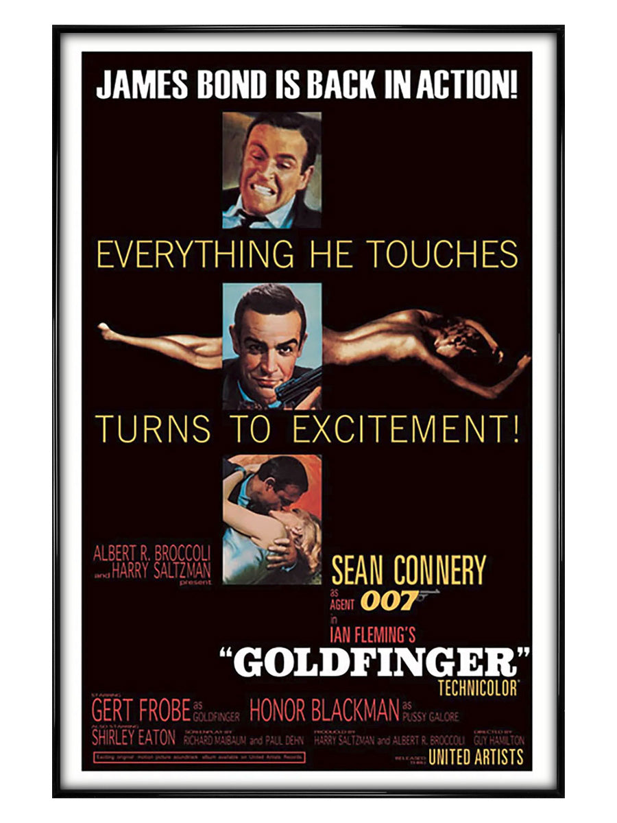 James Bond Goldfinger Maxi Poster