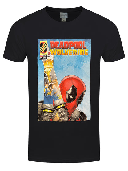 Deadpool Deadpool Reflection Men's Black T-Shirt