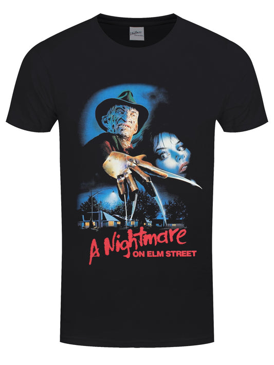 Nightmare On Elm Street Logo Poster  Men's Black T-Shirt