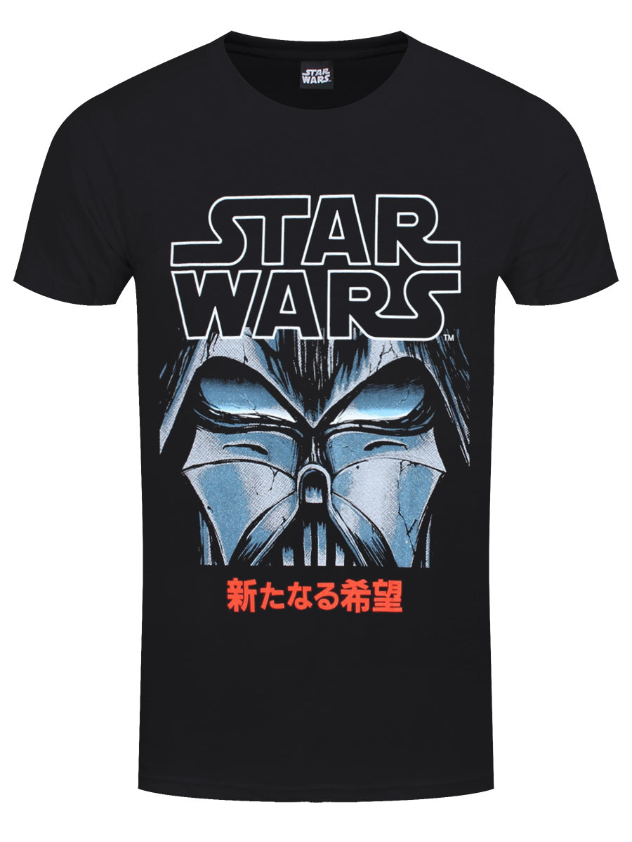 Star Wars Manga Vader Men's Black T-Shirt