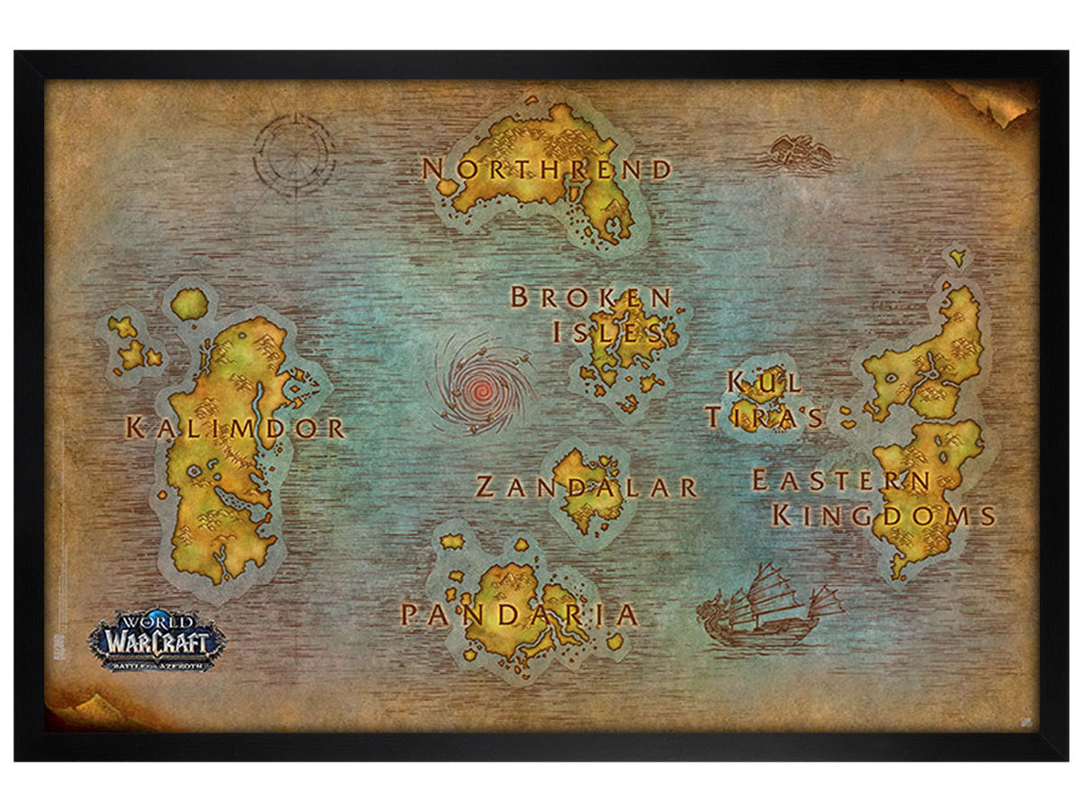 World Of Warcraft Map Maxi Poster