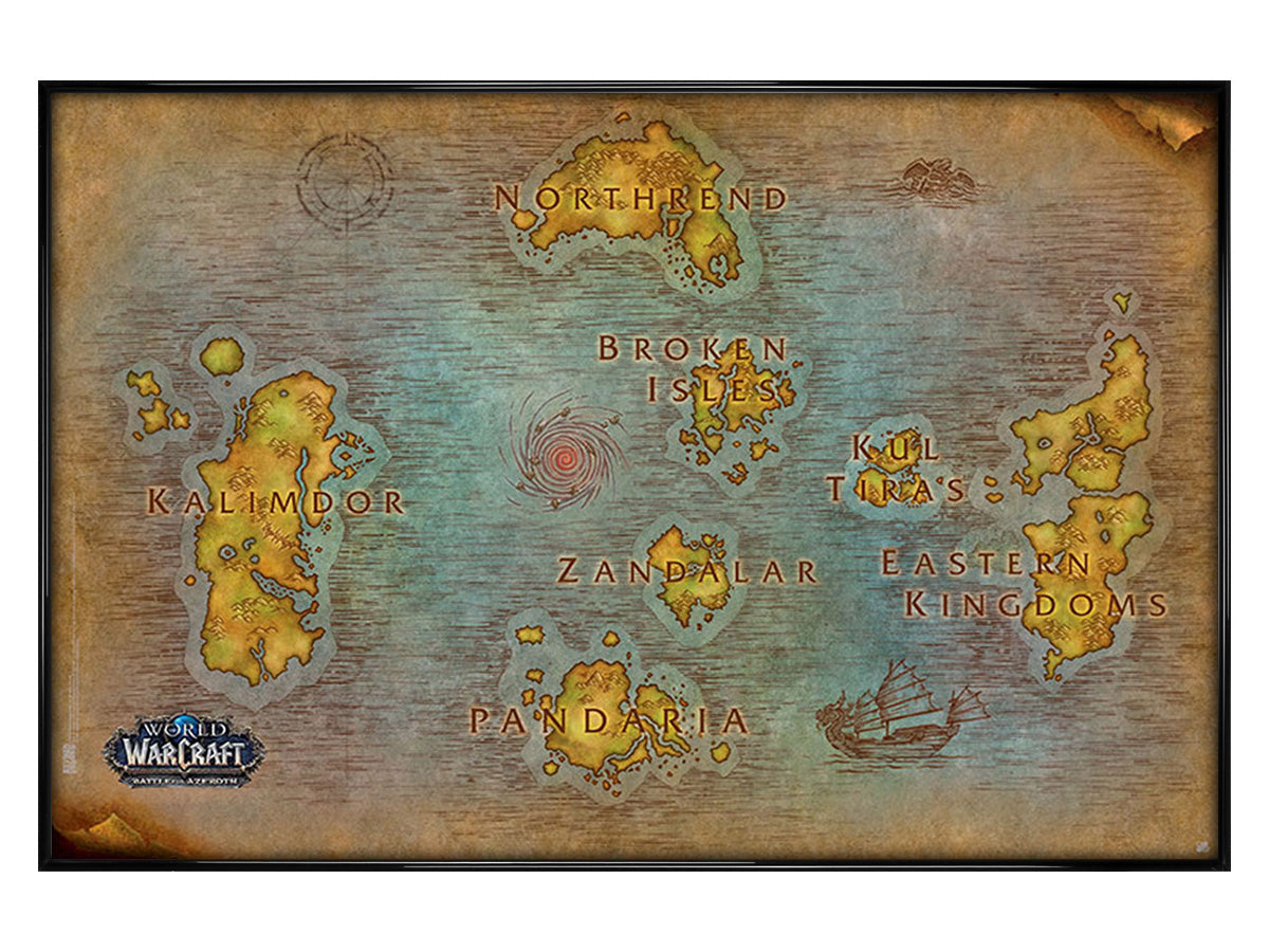 World Of Warcraft Map Maxi Poster