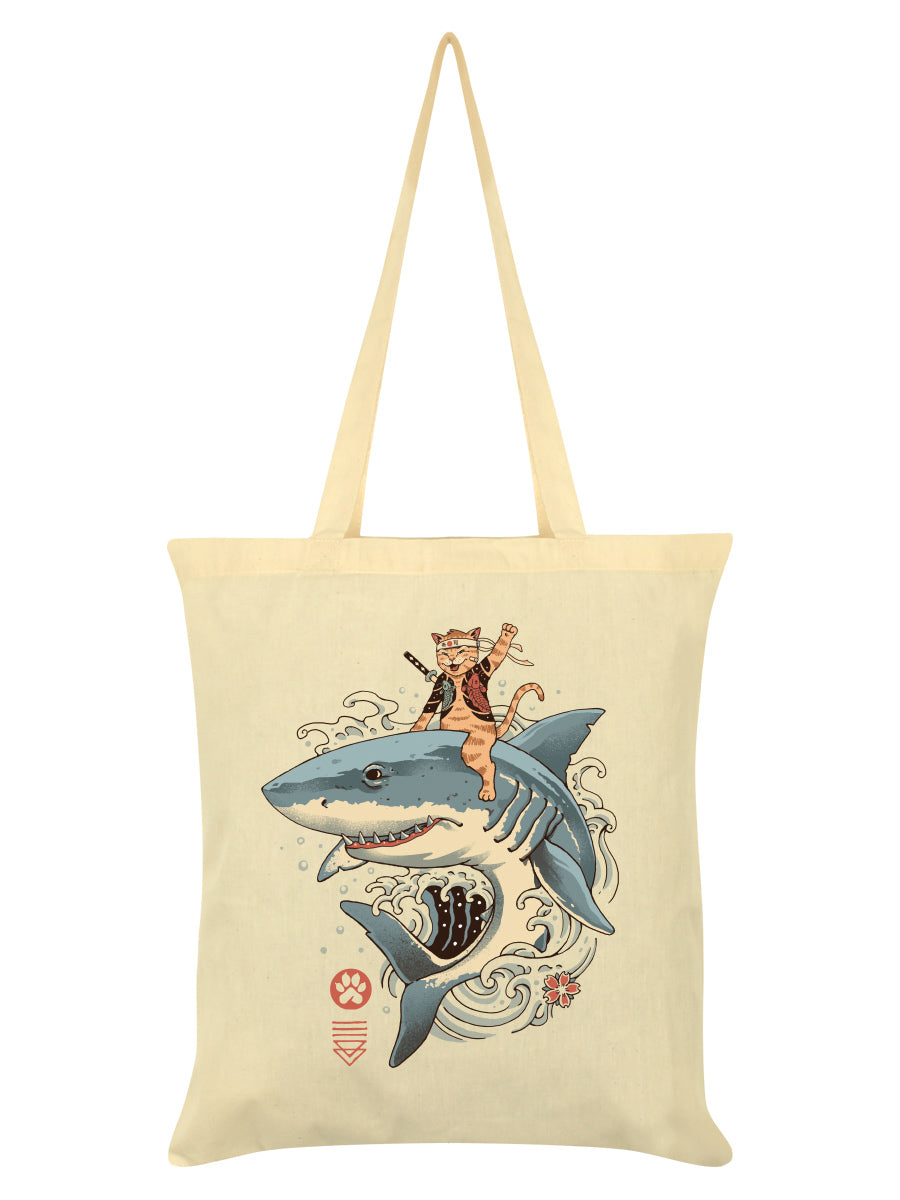 Vincent Trinidad Catana Shark Cream Tote Bag