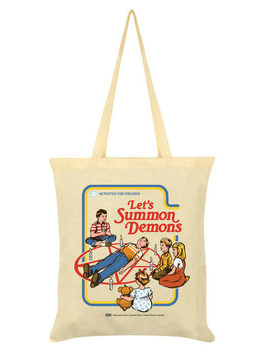 Steven Rhodes Let's Summon Demons Cream Tote Bag