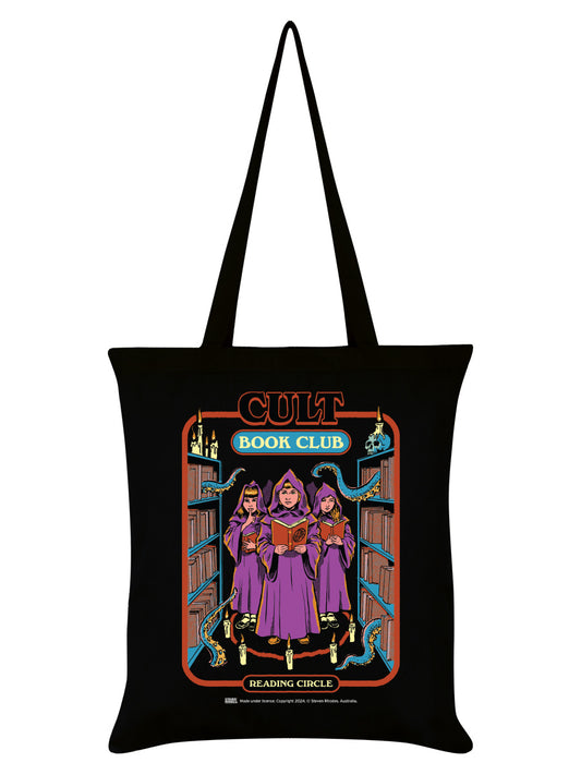 Steven Rhodes Cult Book Club Black Tote Bag