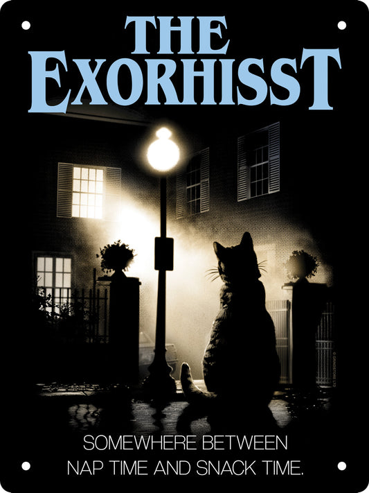 Horror Cats The Exorhiist Mini Tin Sign