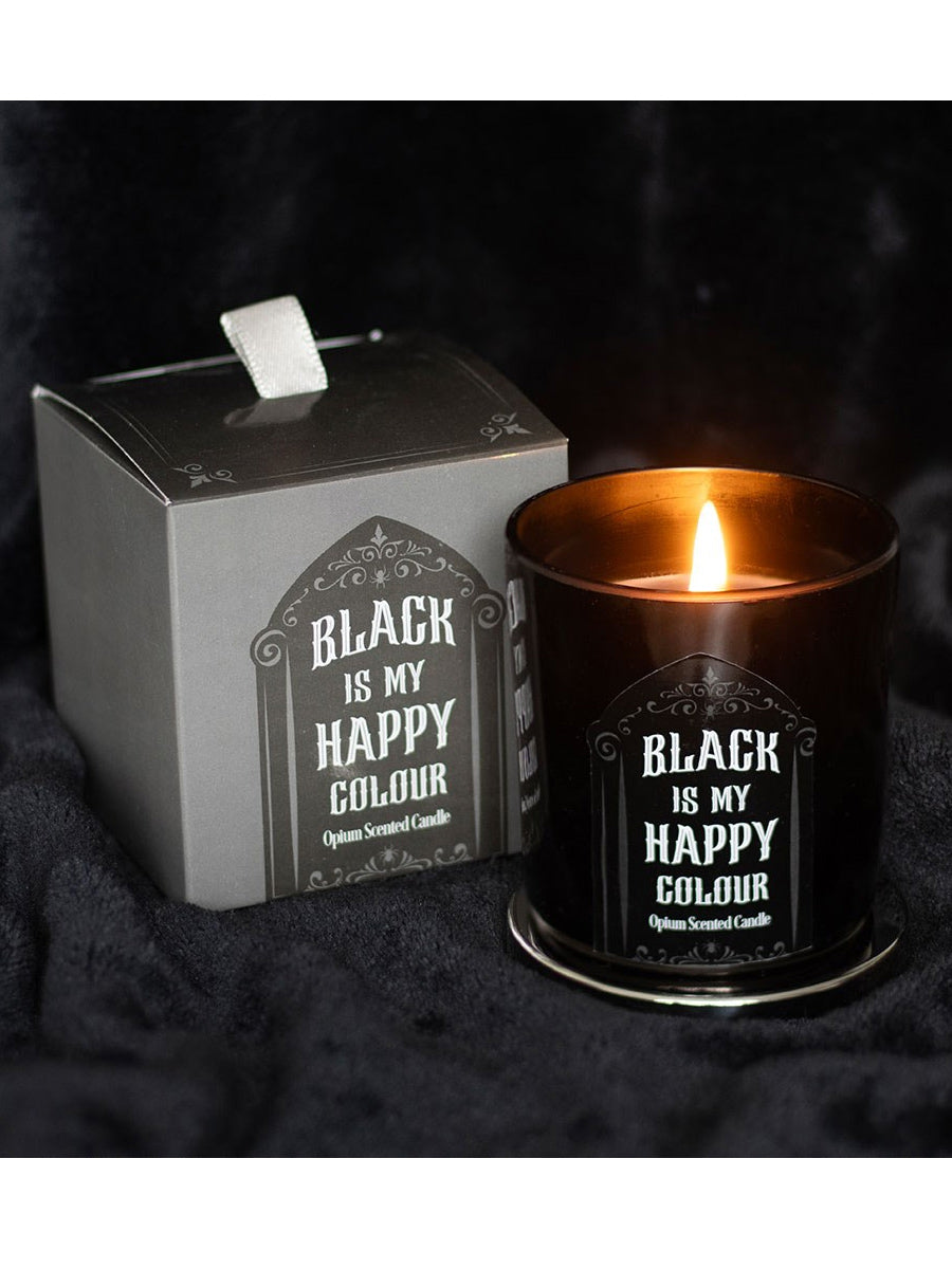 Black is My Happy Colour Opium Candle