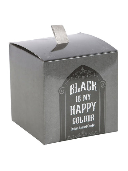 Black is My Happy Colour Opium Candle