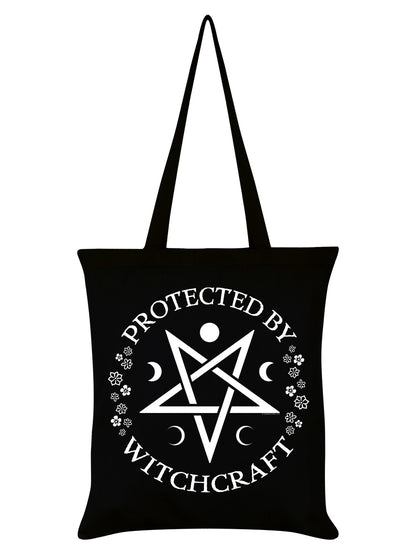 Protected By Witchcraft Black Tote Bag