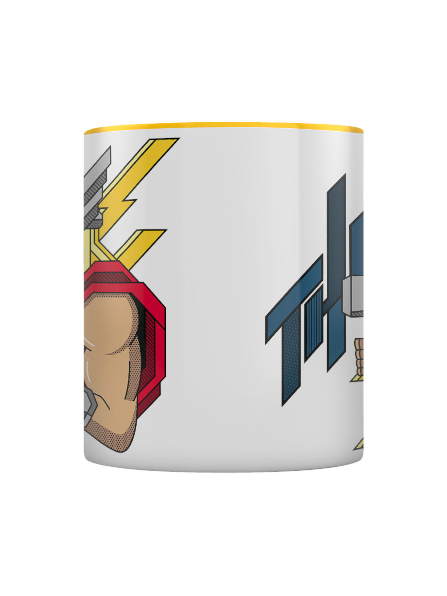 Thor Coloured Yellow Coloured Inner Mug