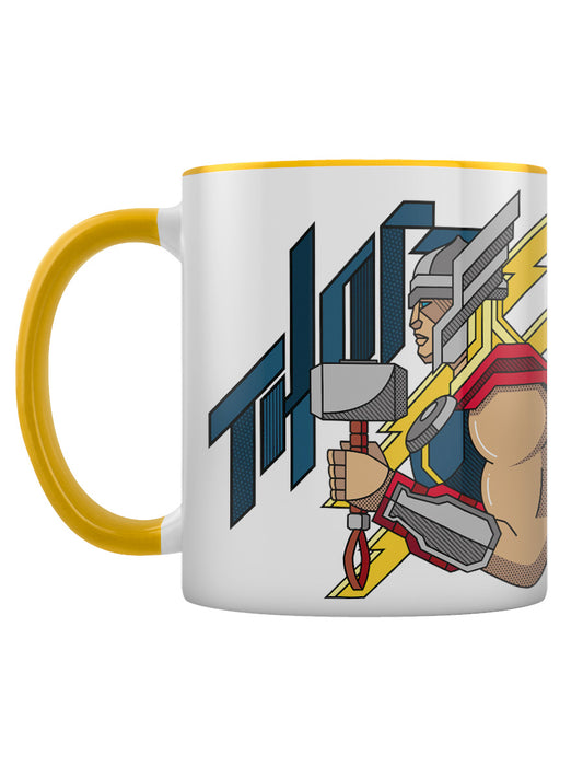 Thor Coloured Yellow Coloured Inner Mug