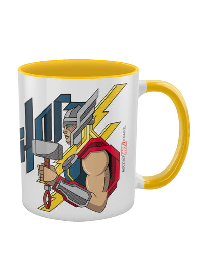 Thor Coloured Yellow Coloured Inner Mug