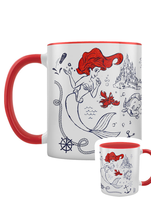 Little Mermaid Red Coloured Inner Mug