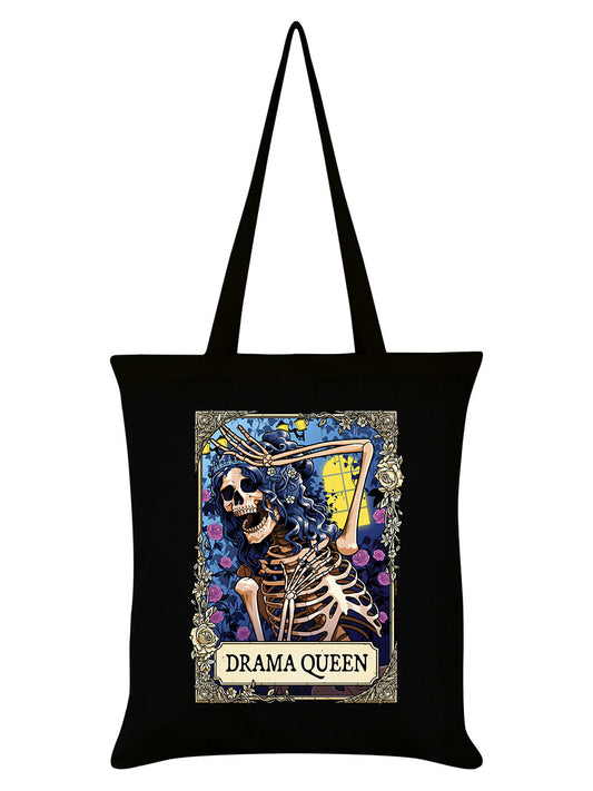 Deadly Tarot RIP - The Drama Queen Black Tote Bag