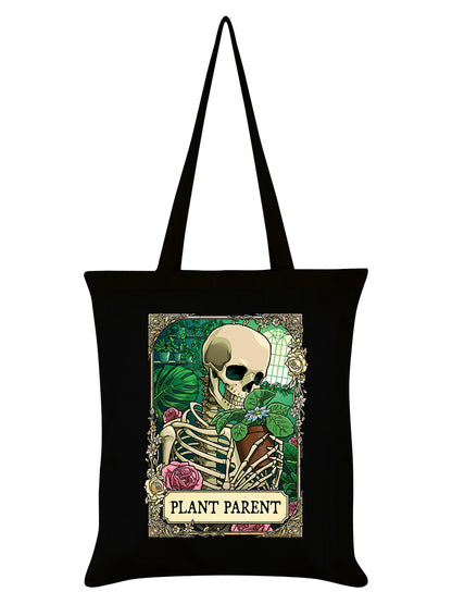 Deadly Tarot RIP - The Plant Parent Black Tote Bag