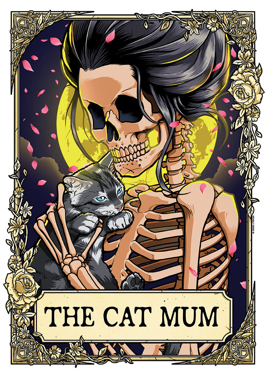 Deadly Tarot RIP - The Cat Mum Mini Poster