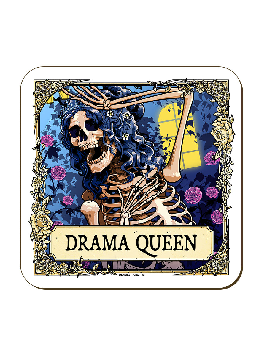 Deadly Tarot RIP - The Drama Queen Coaster