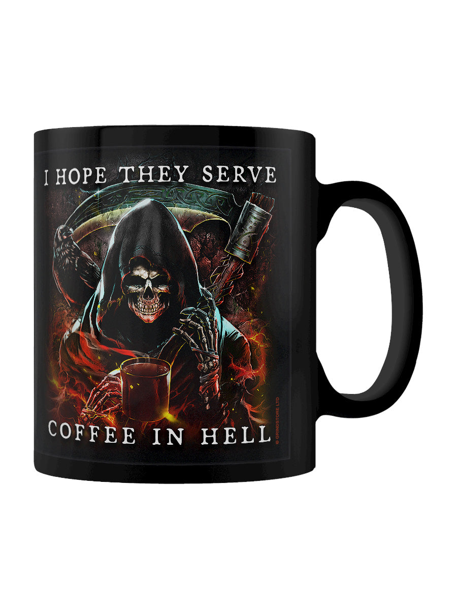 I Hope They Serve Coffee In Hell Black Mug