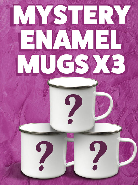 Mystery Enamel Mugs x 3