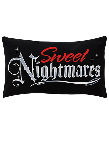 Sweet Nightmares Black Rectangular Cushion