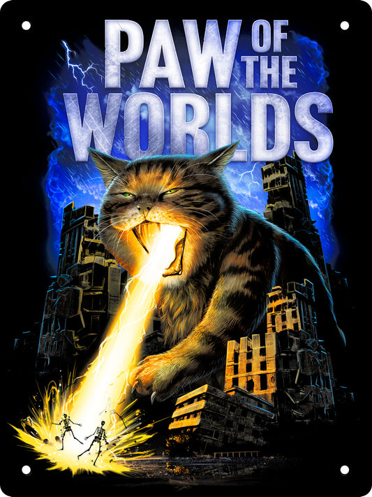 Horror Cats Paw Of The Worlds Mini Tin Sign