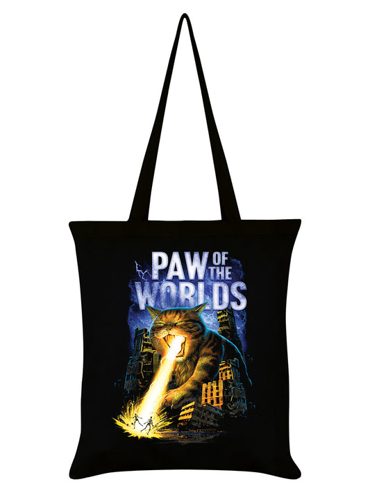 Horror Cats Paw Of The Worlds Black Tote Bag