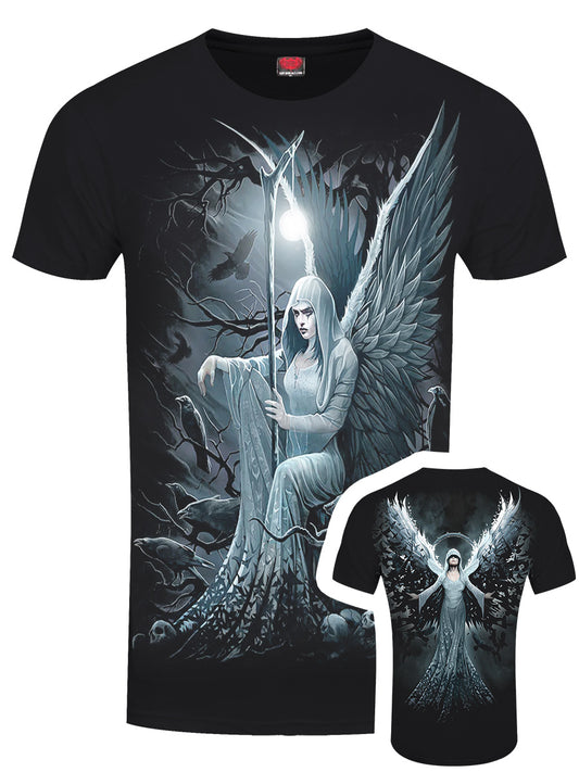 Spiral Ethereal Angel Men's Black T-Shirt