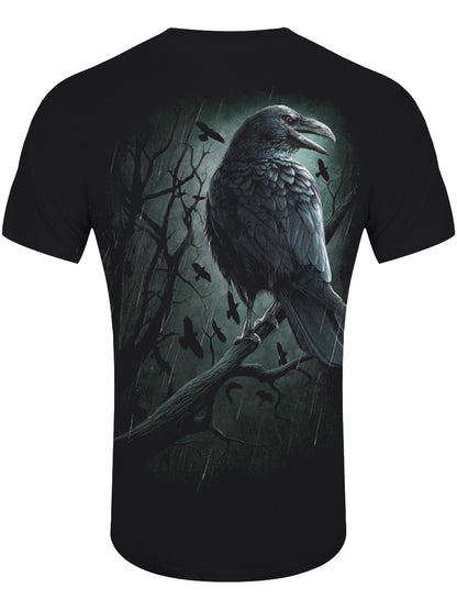 Spiral Shadow Raven Men's Black T-Shirt