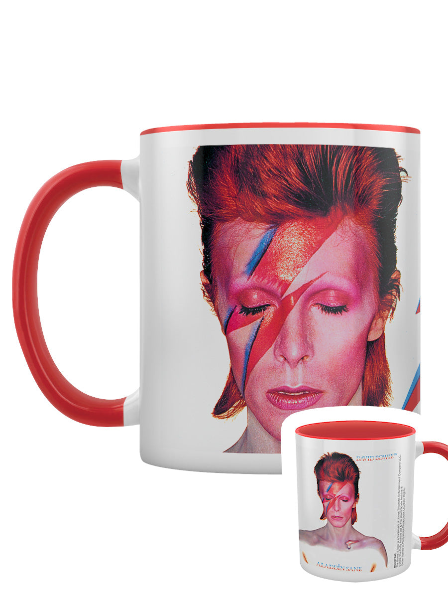 David Bowie Aladdin Sane Red Coloured-Inner Mug