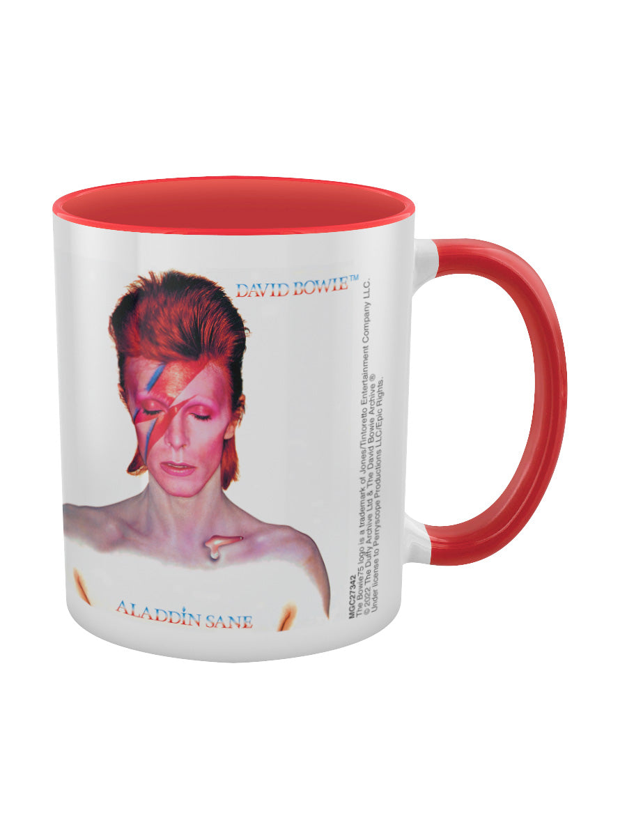 David Bowie Aladdin Sane Red Coloured-Inner Mug