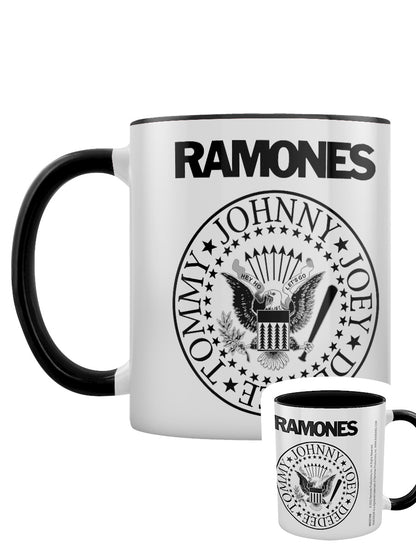 The Ramones Logo Black Coloured Inner Mug