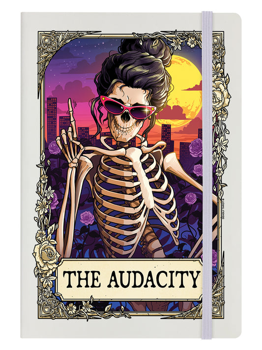 Deadly Tarot RIP - The Audacity A5 Hard Cover Cream Notebook