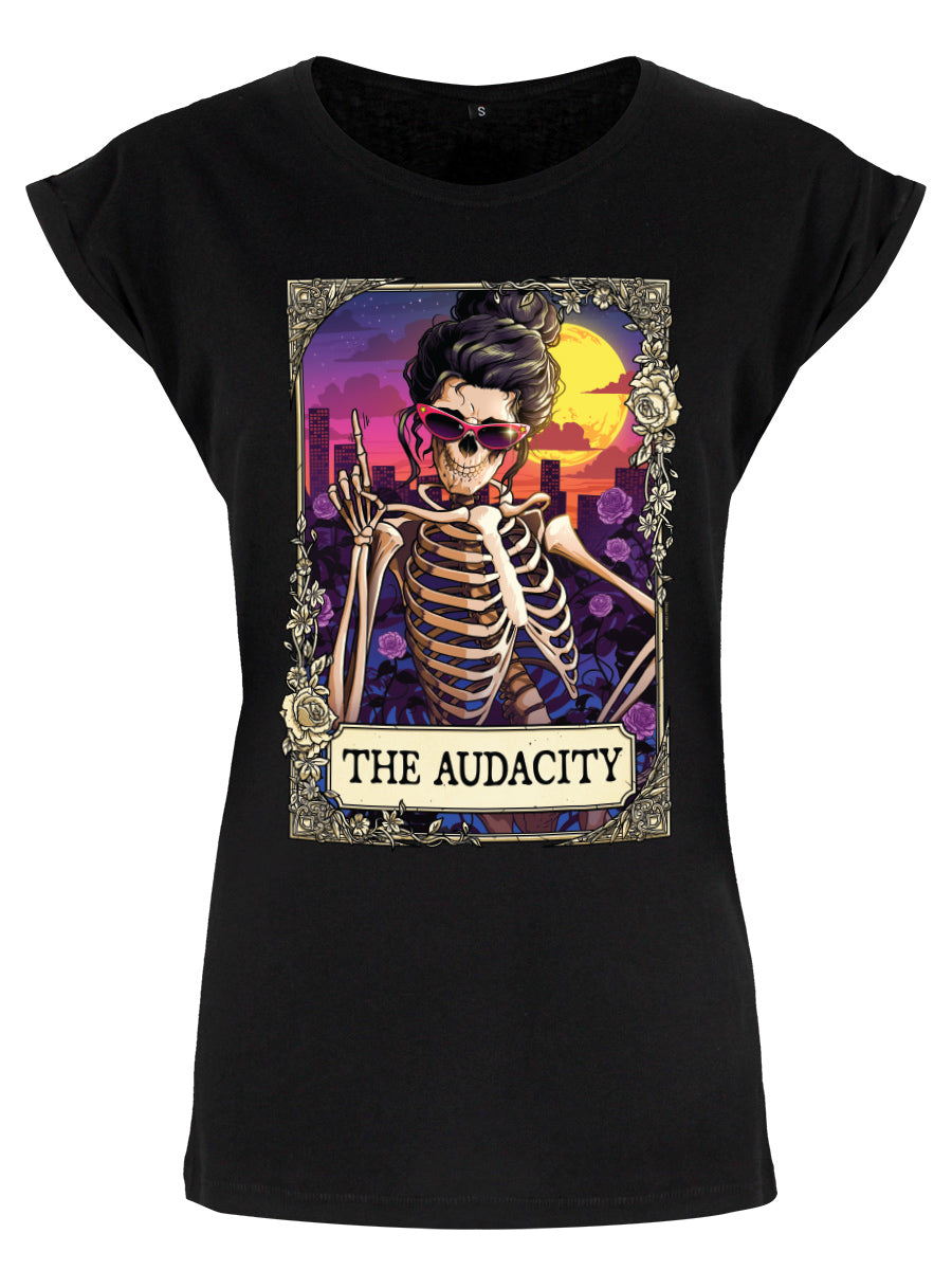 Deadly Tarot RIP - The Audacity Premium Ladies Black T-Shirt