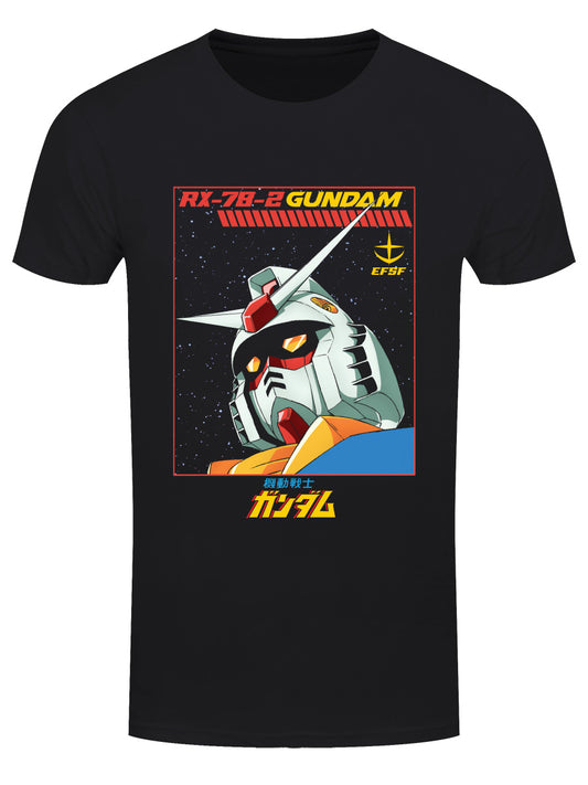 Gundam Rx-78-2 Men's Black T-Shirt