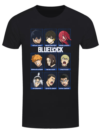 Blue Lock Characters Men's Black T-Shirt