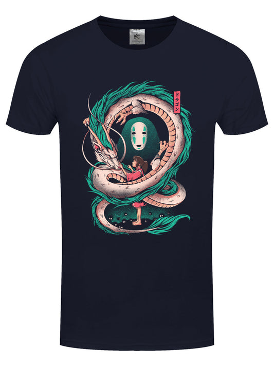 Ilustrata The Girl And The Dragon Men's Navy T-Shirt