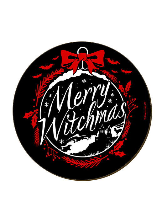 Merry Witchmas Bauble Coaster