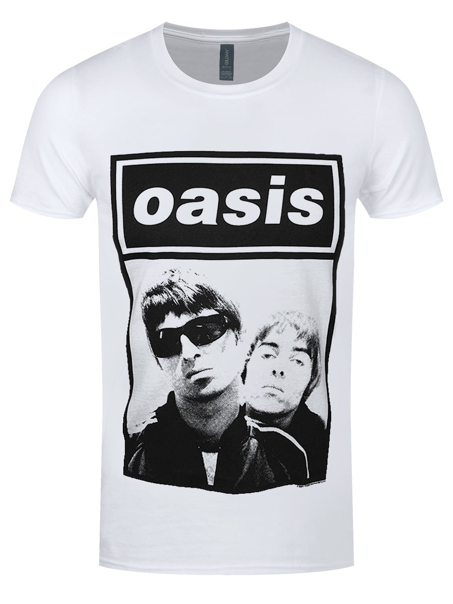 Oasis Unisex T-Shirt: Noel & Liam Boxed Photo