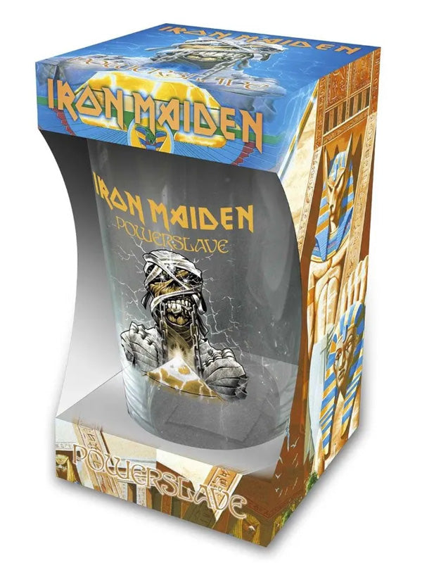 Iron Maiden Powerslave Drinking Glass