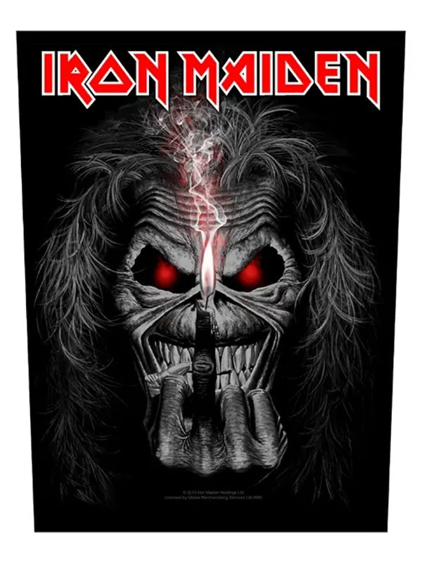 Iron Maiden Eddie Candle Finger Back Patch