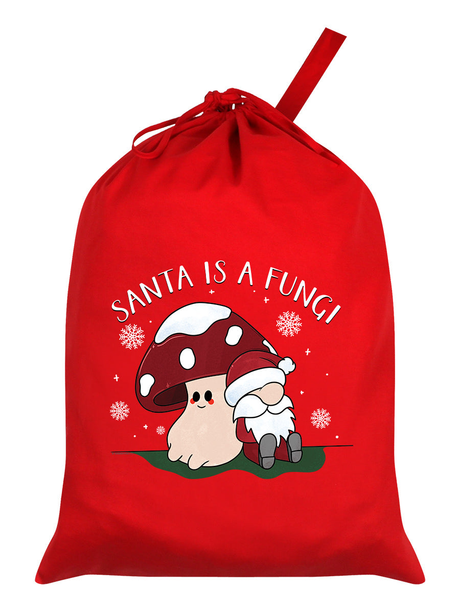 Mushroom Santa Is A Fungi Christmas Red Santa Sack