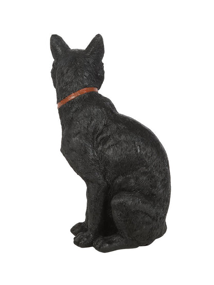 Sitting Black Cat Figurine