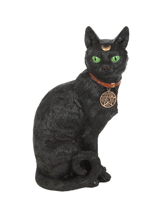 Sitting Black Cat Figurine