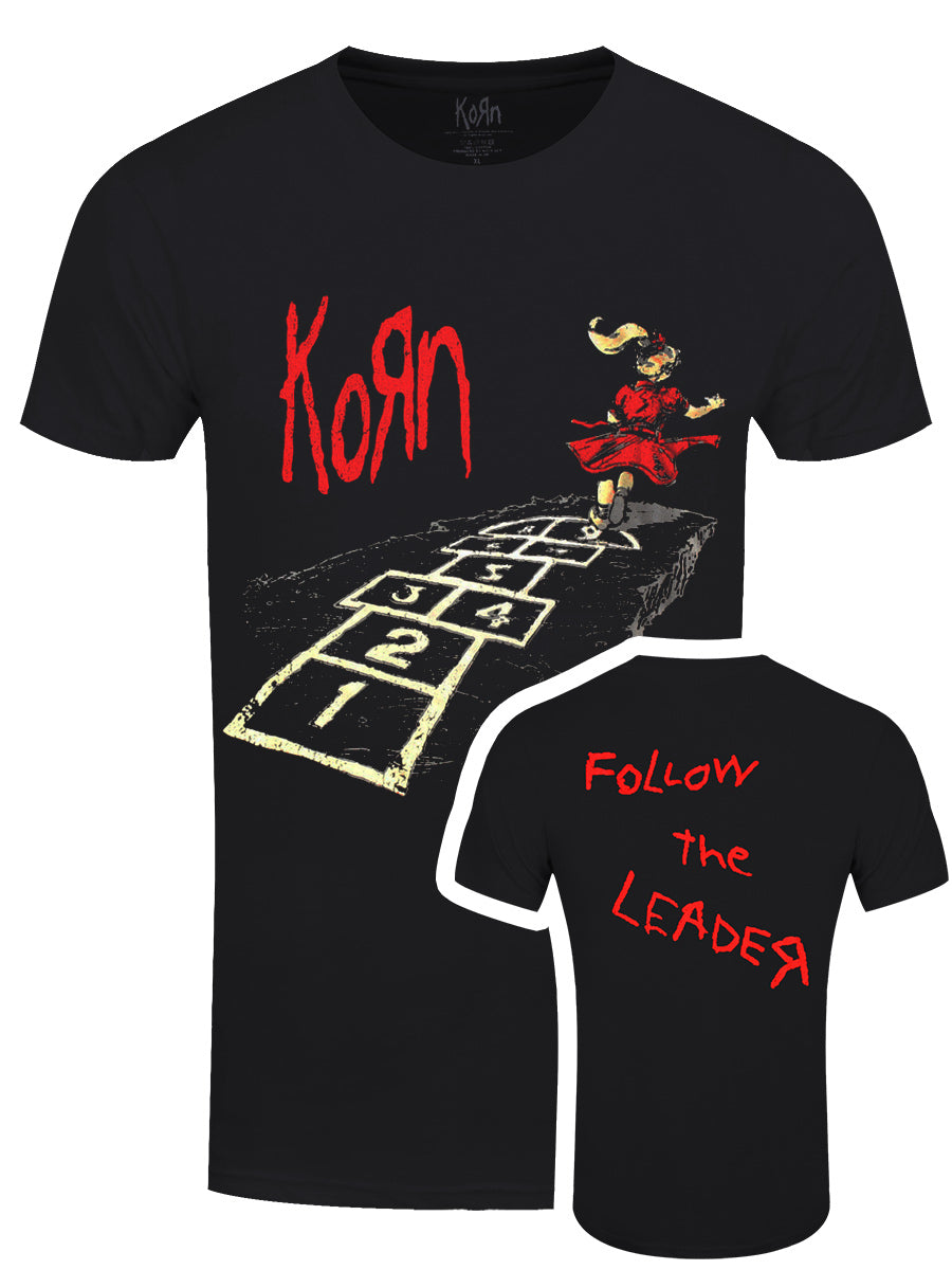 Korn Follow The Leader Hopscotch Men's Black T-Shirt