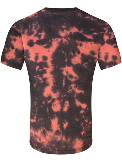 Twenty One Pilots Standing Bar Acid Wash Men's Red and Black T-Shirt