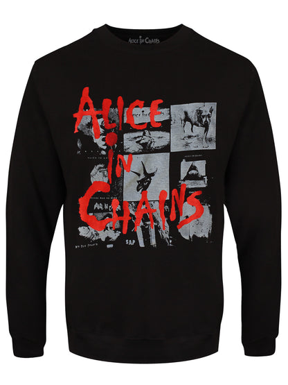 Alice In Chains Albums Montage Men's Black Sweater