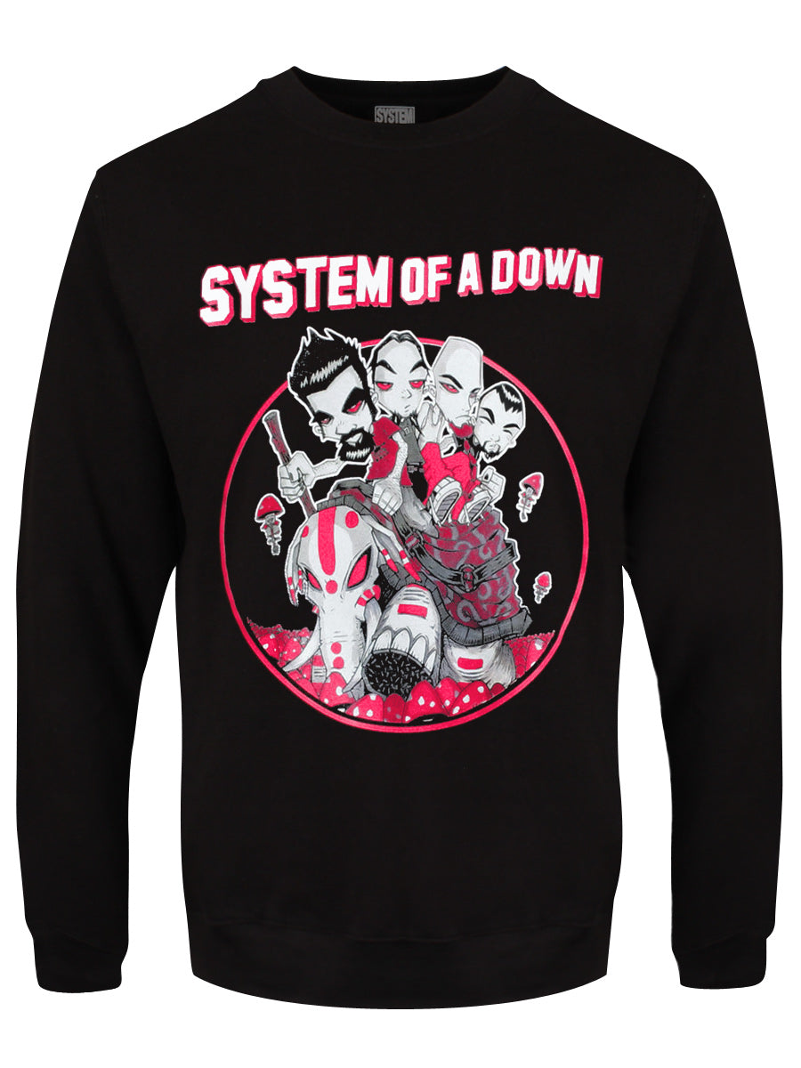 System Of A Down Mushroom People Men's Black Sweater