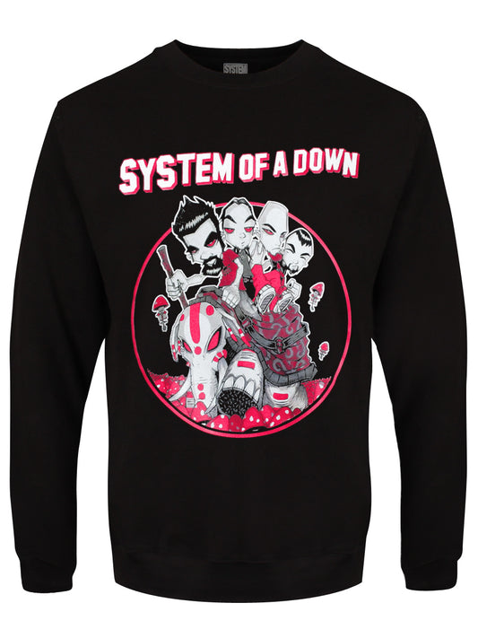 System Of A Down Mushroom People Men's Black Sweater