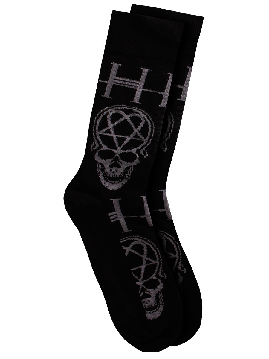 HIM Heartagram Skull Ankle Socks (UK Size 7 - 11)