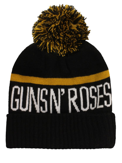 Guns N' Roses Cross Bobble Beanie Hat